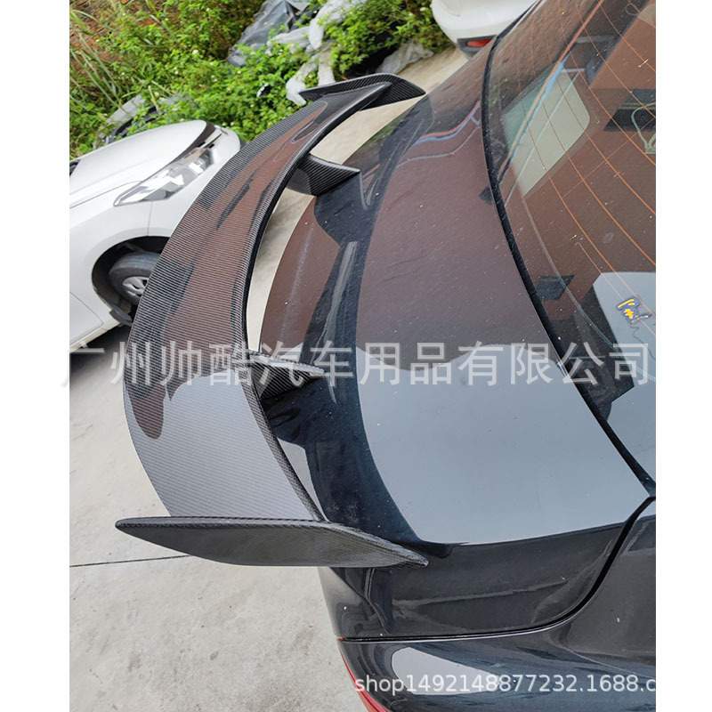 适用于奔驰CLA W117碳纤维尾翼 改装GT款三厢车通用定风翼 扰流板