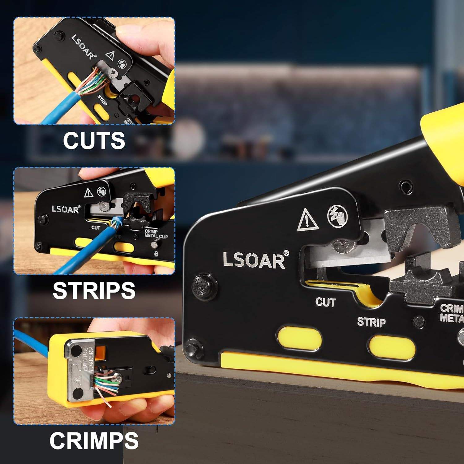 Lsoar rj45 crimpzange set Netzwerk Werkzeug für Netzwerkste