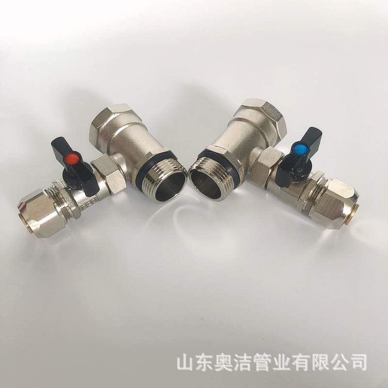 地暖分水器加一路分集水器1路全铜一体地热单路大流量加厚