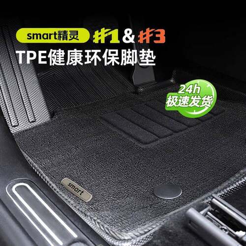 适用于smart精灵一号脚垫改装饰TPE尾箱垫精灵三号专用全包围1#3