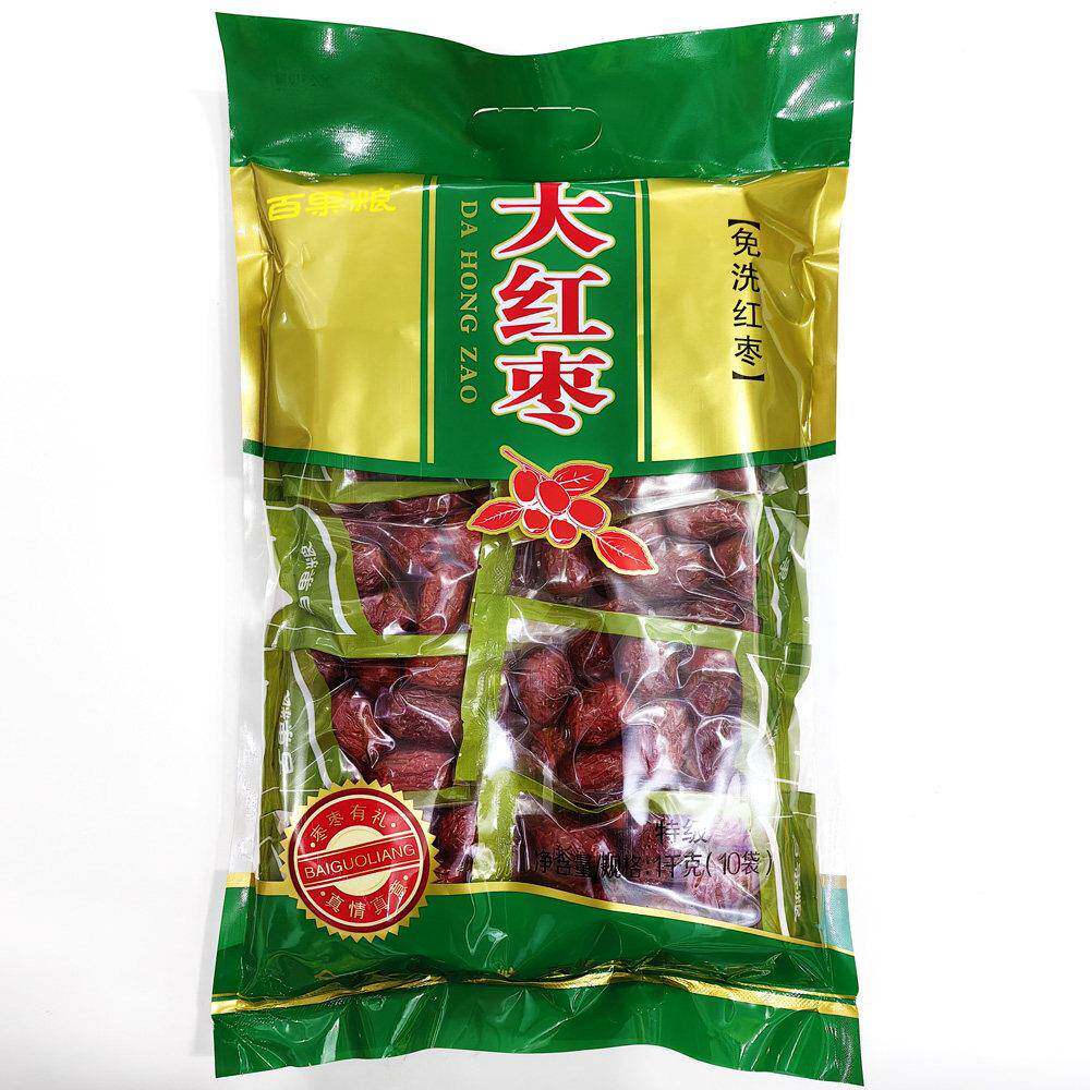 河南百果粮1000克免洗特级红枣小核枣健康红枣特产(内装10小包)