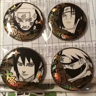 火影忍者25周年雕金限定吧唧徽章漩涡鸣人宇智波佐助宇智波鼬卡西