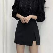 bodycon 女士高腰开叉a字包臀裙High skirt line waisted split