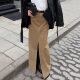 裙Split waisted straight 开叉直筒高腰西装 leg high suit skirt