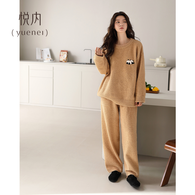 【商场同款】悦内女士半边绒睡衣