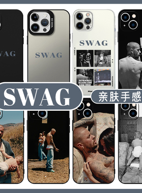 SWAG手机壳苹果15华为mate60贾斯汀比伯iPhone16promax小米14justinbieber专辑OPPO同款vivo欧美12美式13适用