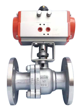 Q641F-16P/C气k动法兰球阀切断阀 开关阀DN25 32 40 50 65 80 100