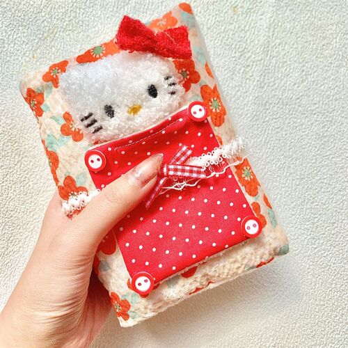 兔兔手帐铺子Kitty手帐本手账本活页本书衣M5/AR6/A7 纯手工充棉