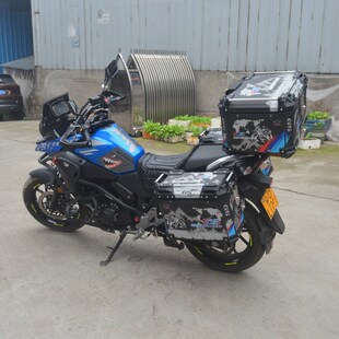 适用于铃木DL250边箱铝合金尾箱改装件侧箱S带灯款边架三箱配