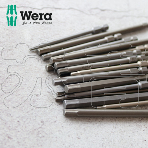 德国WERA维拉840/4 Z内六角螺丝批头E 加长款 全长89mm和152mm