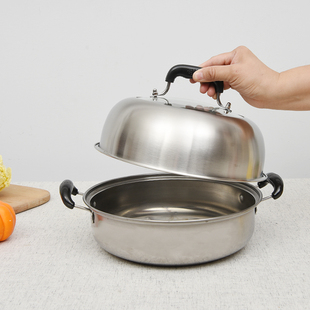 家用铁锅锅盖电饼铛锅盖蒸锅盖子x高盖通用鼎锅盖钢筋锅盖26cm28c