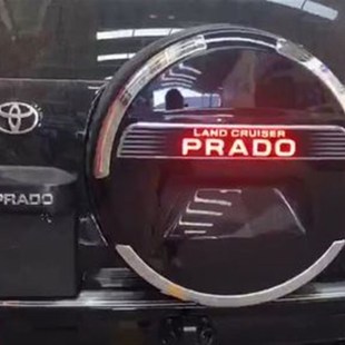 10-20款霸道备胎贴纸 普拉多后备胎贴装饰亮条27T00后挂备胎贴纸