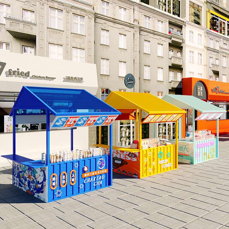 夜市活动摊位展示架网红集市户外流动促销棚架商业街广场摆摊架子