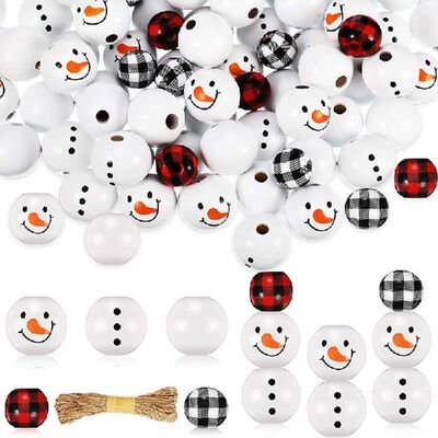 速发120 Piece Cistmas Woode Bd Sowma Woode Bd Witer