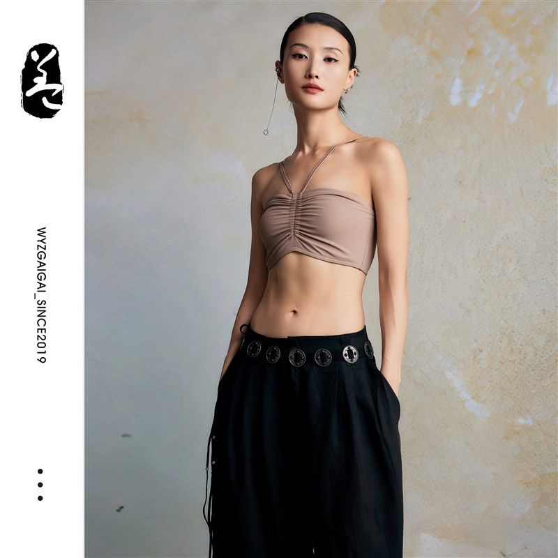 速发W抽脖盖盖挂Z抹胸上衣辣妹穿搭夏日简约内搭Y绳多穿法吊带