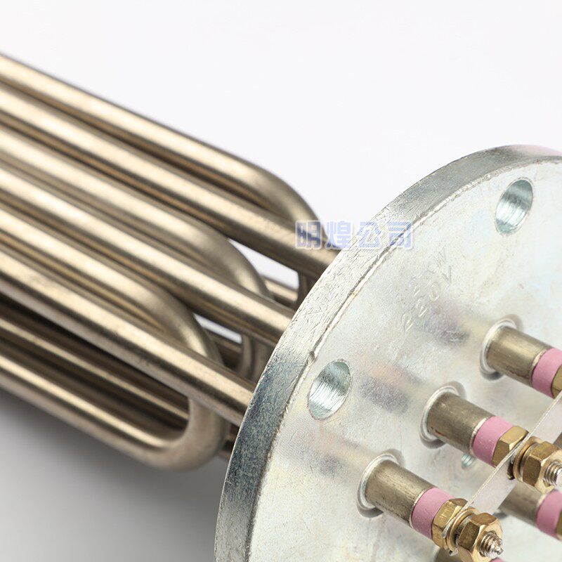 速发法兰蒸烫机加热管蒸汽电锅炉电热管220V/80V水箱发热电热器
