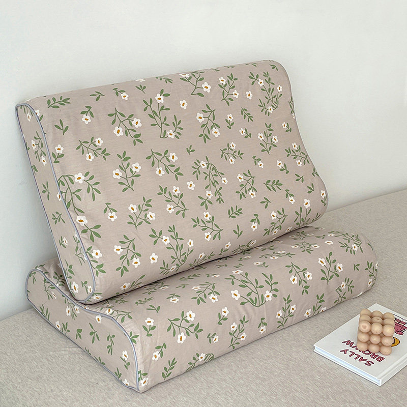 速发全棉碎花乳胶枕套一对棉40头60纯装枕x套单个儿童枕芯内胆套0