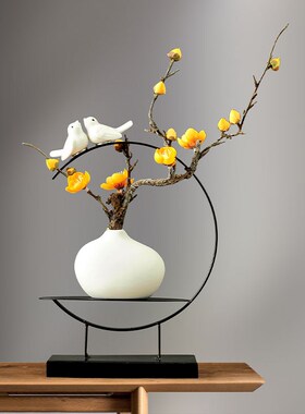 速发件意电视柜艺术摆创新中式办公室装饰品家居禅意书房几茶玄关