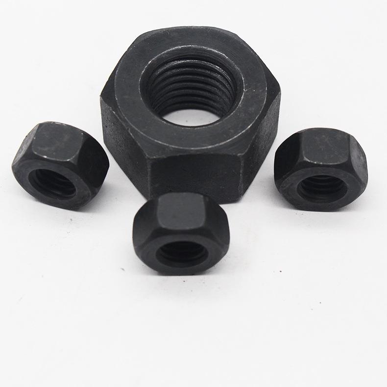 8.8级高强度六角7螺母M30-M2发反DPK扣GB610六角螺母螺丝7黑螺帽