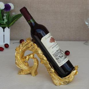 壁橱酒柜装 创意家用客厅高档电镀葡萄红酒架欧式 饰品现代简约