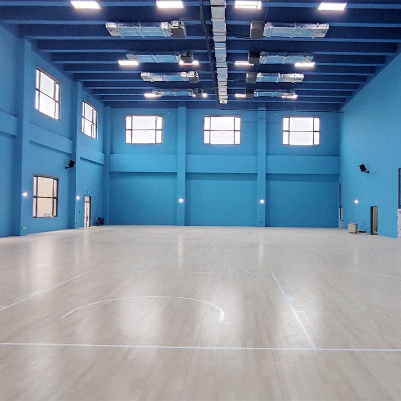 室内篮球馆羽毛球馆枫桦木运动地板舞蹈室武术室耐磨实木地板厂家