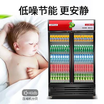 冷藏展示柜单门饮料柜商用双开门保鲜柜立式三门啤酒冰柜冰箱超市