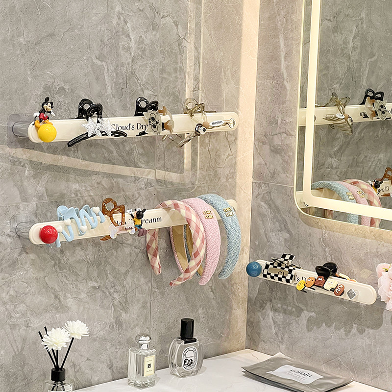 速发抓夹收纳架夹卫生间发箍架子洗漱台头绳收纳壁展式挂用家示架