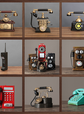 速发欧式复古怀旧老式铁艺听加筒油机机装型摄影道具模饰创意摆件