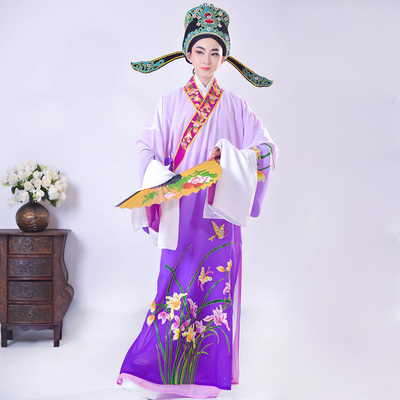 速发戏剧渐变小生衣戏服古装越剧黄梅戏演出服琼剧歌仔戏小生褶子