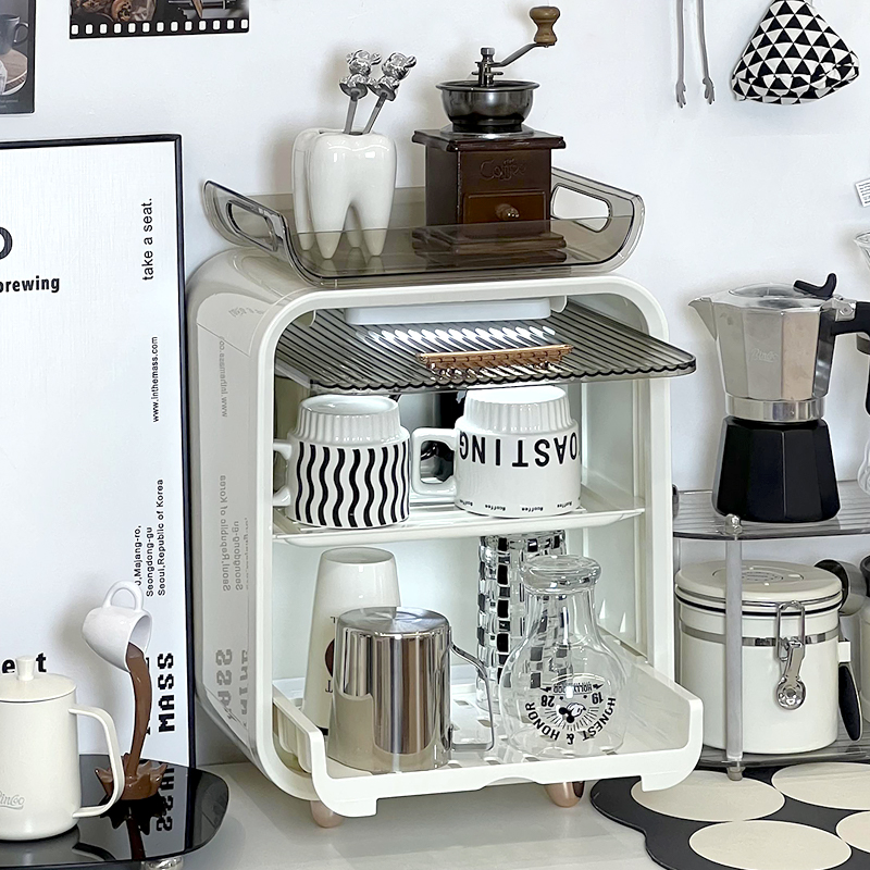 速发水杯置物架咖啡杯马克杯杯纳盒防尘收子置物架杯架茶具茶杯架