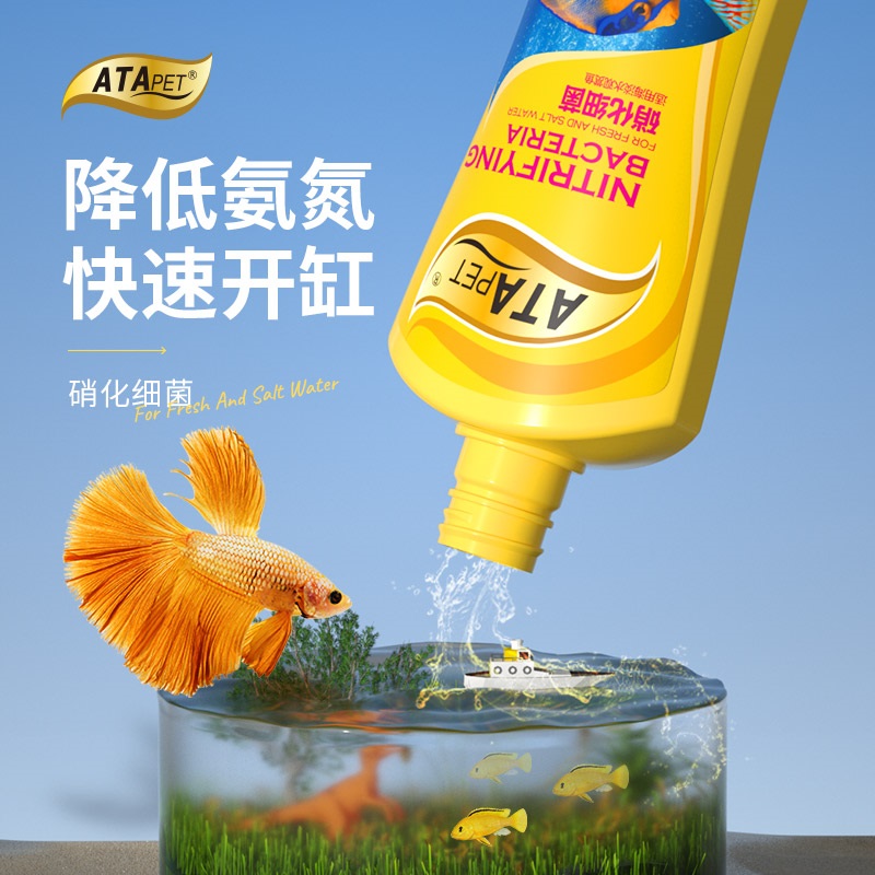 速发水TT硝化细菌鱼缸用消化菌液剂鱼专用活菌硝化菌净A养乌龟锦