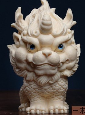 速发果大角麒麟家居独摆件狮貅貔子客厅摆放桌面创意工艺礼品摆饰