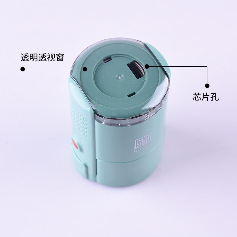 速发包邮东方图翻转回墨材料按压式弹簧印章自带印台多色外壳章料