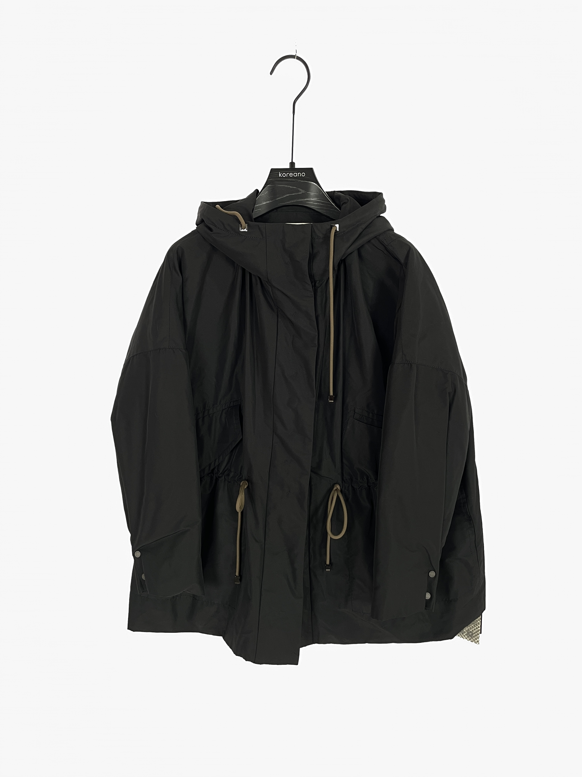 柯利亚诺冬季专柜同款风衣式连帽宽松休闲羽绒服  YZ0072(9UN)F