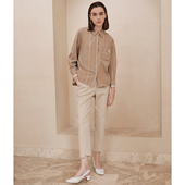 柯罗芭春秋专柜同款 ￥3590 CW6111 条纹廓形短款 衬衫