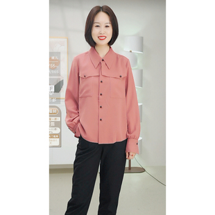 ￥1990 CW6025 柯利亚诺春秋专柜同款 锈红色衬衫