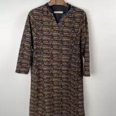 柯罗芭冬季专柜同款针织印花连衣裙  LT1490 ￥3490