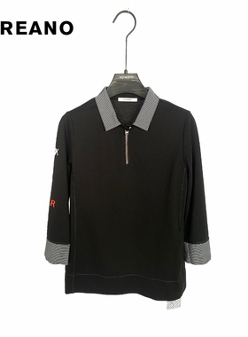 柯利亚诺春秋专柜同款黑色收身圆领针织T恤  TT5671 ￥2280