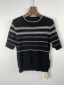 专柜同款 黑白条纹短袖 毛衫 柯罗芭冬季 HR9687G ￥2990