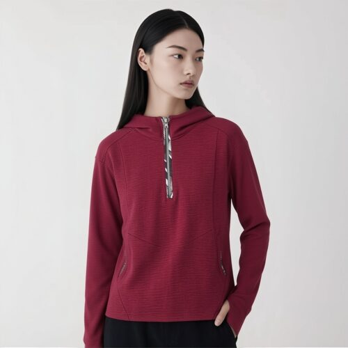 柯罗芭春秋专柜同款女连帽卫衣