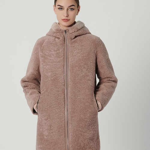 女士拉链连帽外套MooseKnuckles