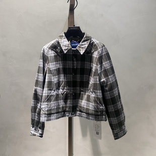 MS8726GDX吊牌价4080 柯利亚诺冬季 专柜同款 绿格子薄棉服
