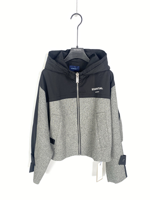 柯利亚诺春秋专柜同款黑灰拼接宽松廓形短款外套  SW7430 ￥3390