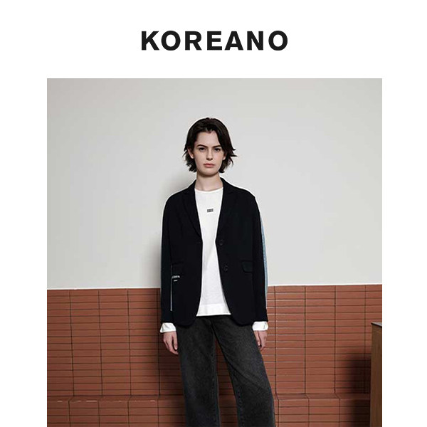 柯利亚诺春秋专柜同款藏蓝色西装外套  SW6315 ￥1790