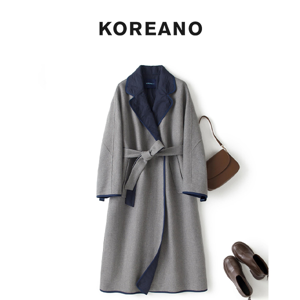 柯利亚诺冬季奥莱专柜正品大衣 FY4504(JUN)浅灰 吊牌价:5590