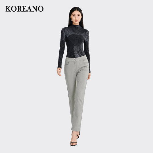 【KOREANO】春秋专柜同款几何花纹半高领打底衫  TT2222A  ￥1880