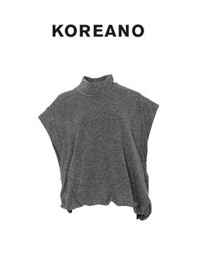 柯利亚诺冬季专柜同款中石灰宽松廓型马甲  TT3822(JUN) ￥2280