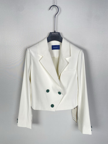 柯利亚诺夏季专柜同款白色H型西服短外套  SW5740 ￥1990