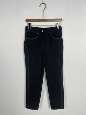 柯罗芭冬季专柜同款 蓝黑色弹力牛仔裤  KW4087 ￥3990
