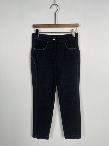 柯罗芭冬季专柜同款 蓝黑色弹力牛仔裤  KW4087 ￥3990